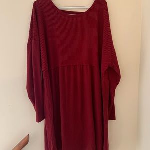 Maurice’s long sleeved red dress size 3x